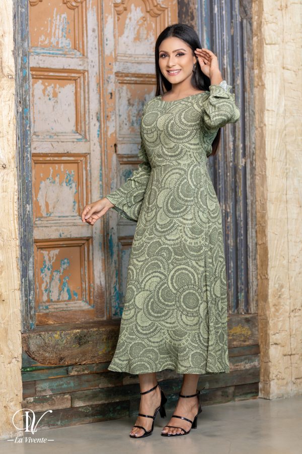 Printed Maxi Dress - Image 4