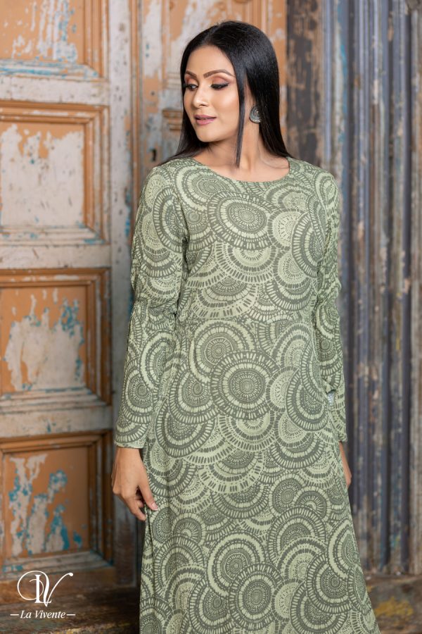 Printed Maxi Dress - Image 3