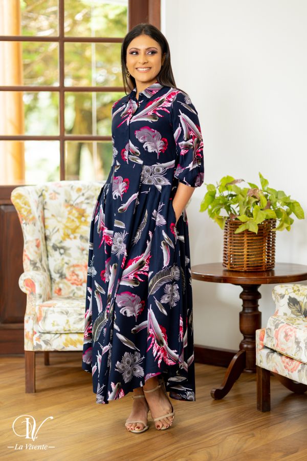 Tropical Printed Maxi Dress - Image 2