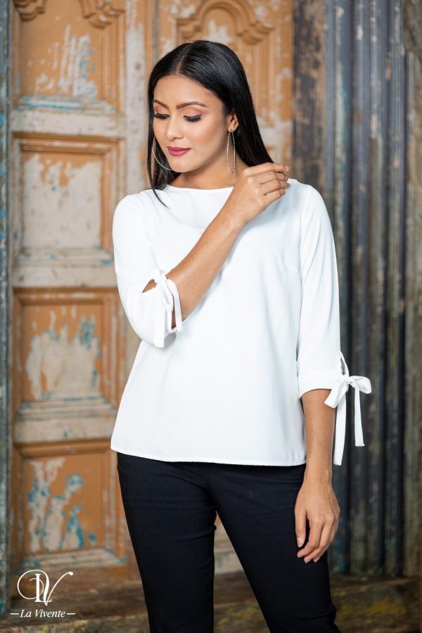 Tie-up Sleeve Top - Image 2