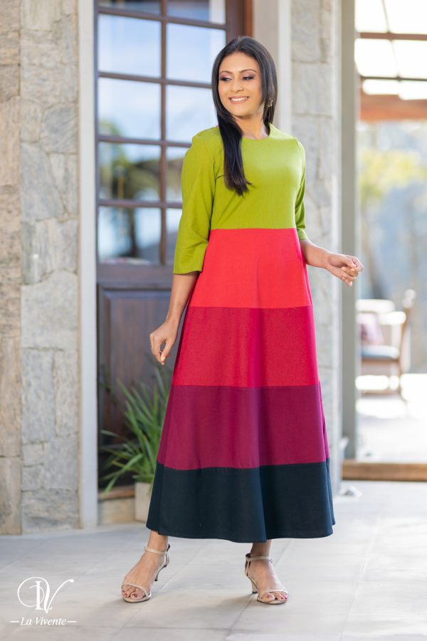 Color-block Maxi Dress - Image 3