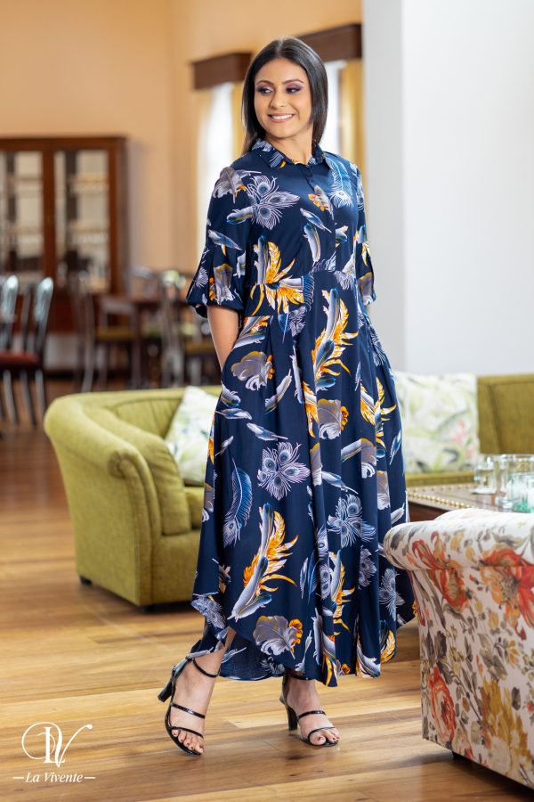 Tropical Printed Maxi Dress - Image 4