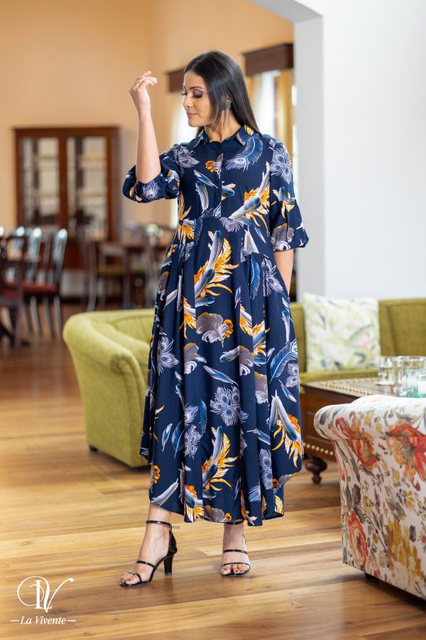 Tropical Printed Maxi Dress