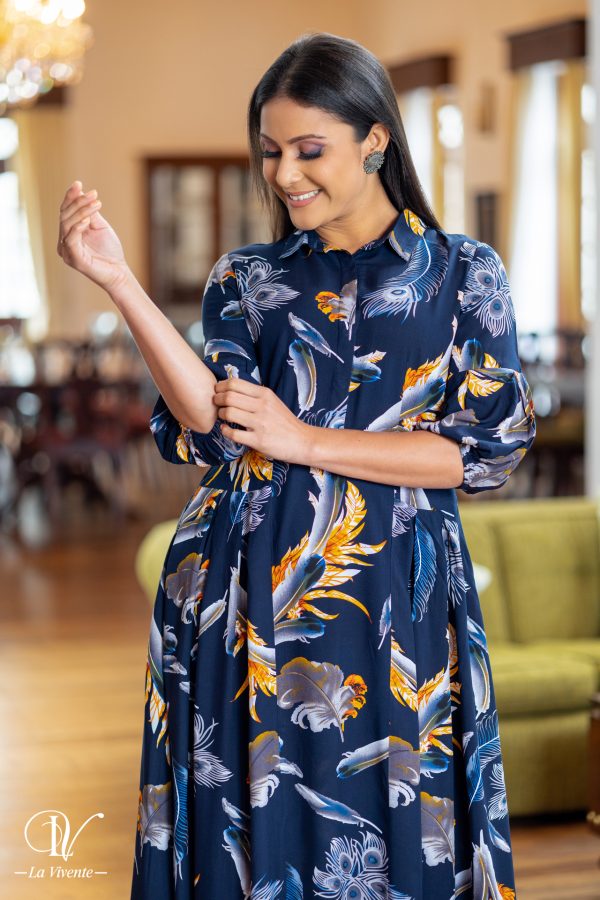 Tropical Printed Maxi Dress - Image 5