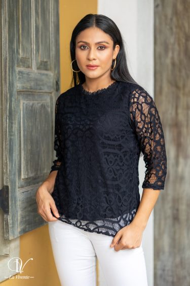 Lined  Lace Top