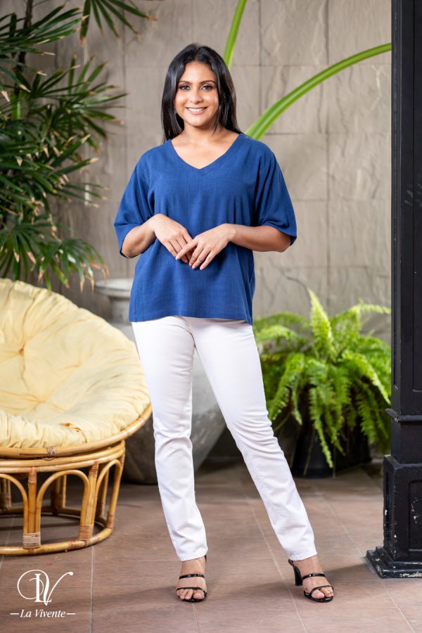 Loose Fitted V-Neck Top - Image 5