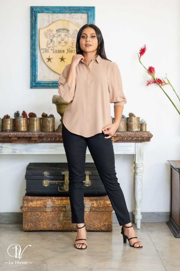 Button-Up Shirt Blouse - Image 2