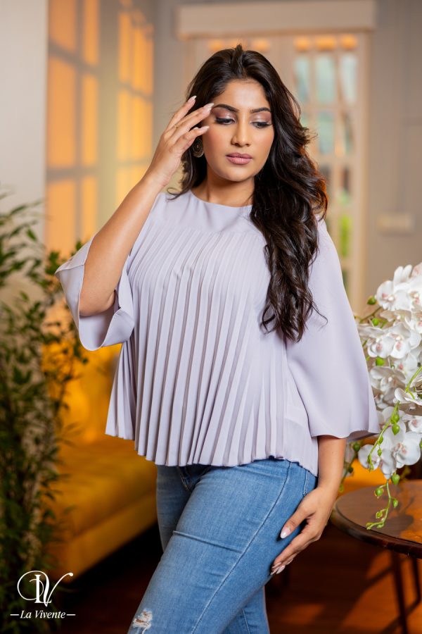 Flare Sleeved Sunray Top