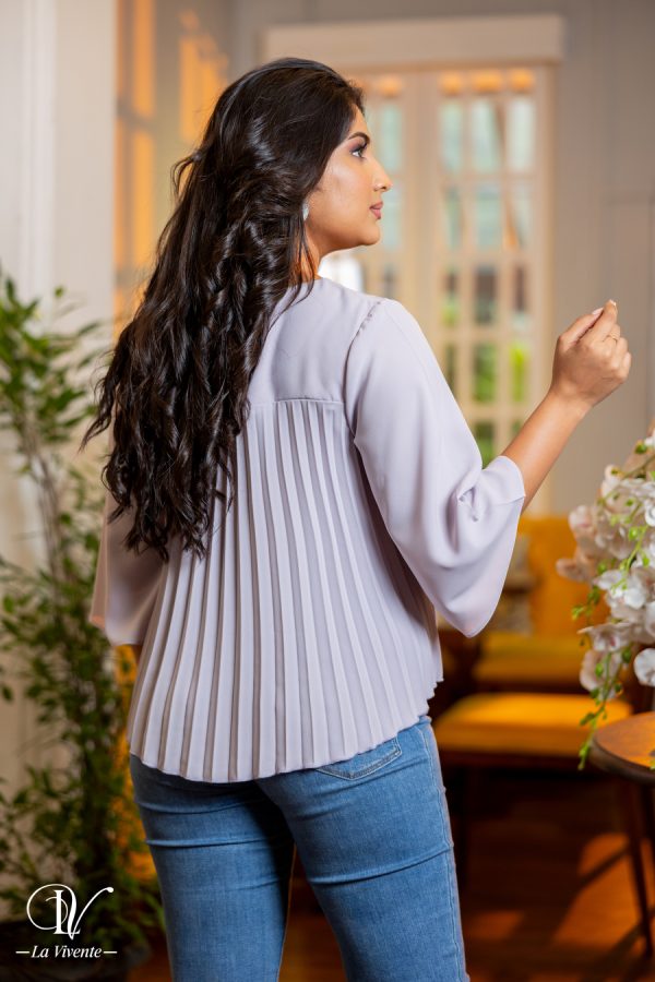 Flare Sleeved Sunray Top - Image 4