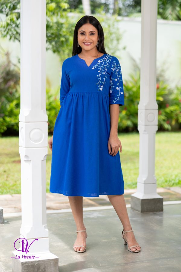 Fold up Sleeved Shirt Collared Short Dress