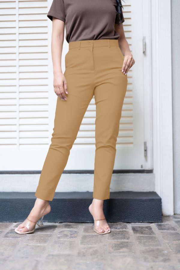 Dark Gold Beige Pant - Image 3