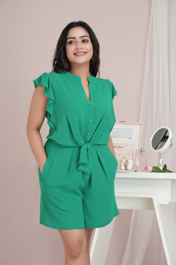 Flutter Sleeved Casual Romper - Image 2