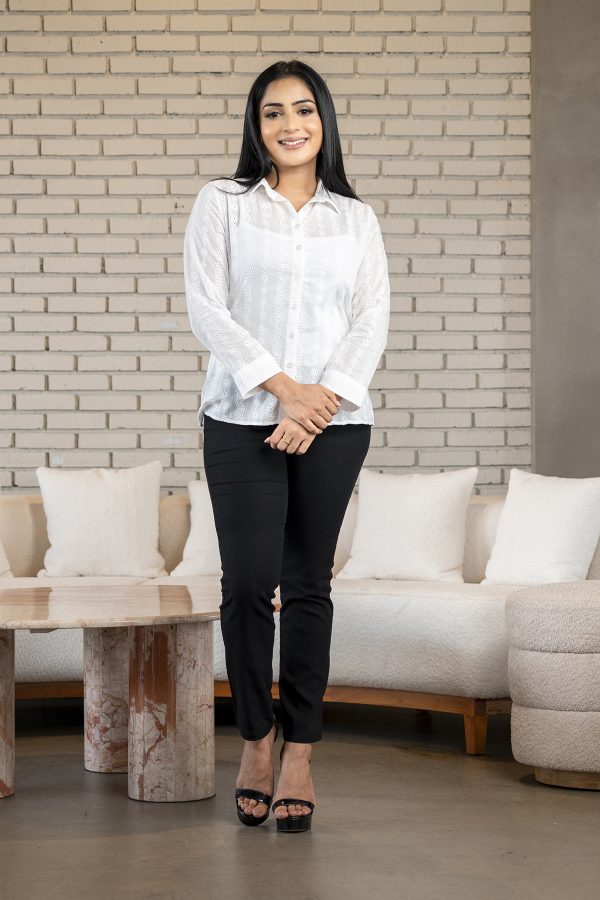 Floral Patterned Cutlon Shirt Blouse - Image 5