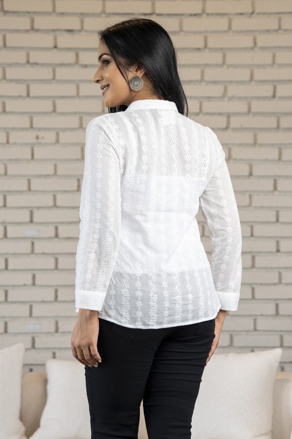 Floral Patterned Cutlon Shirt Blouse - Image 4