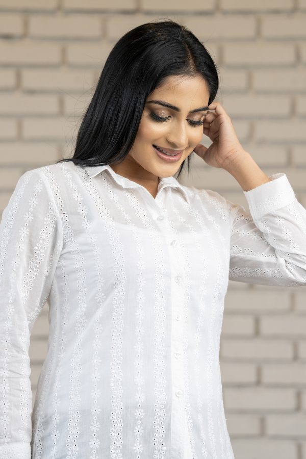 Floral Patterned Cutlon Shirt Blouse - Image 3