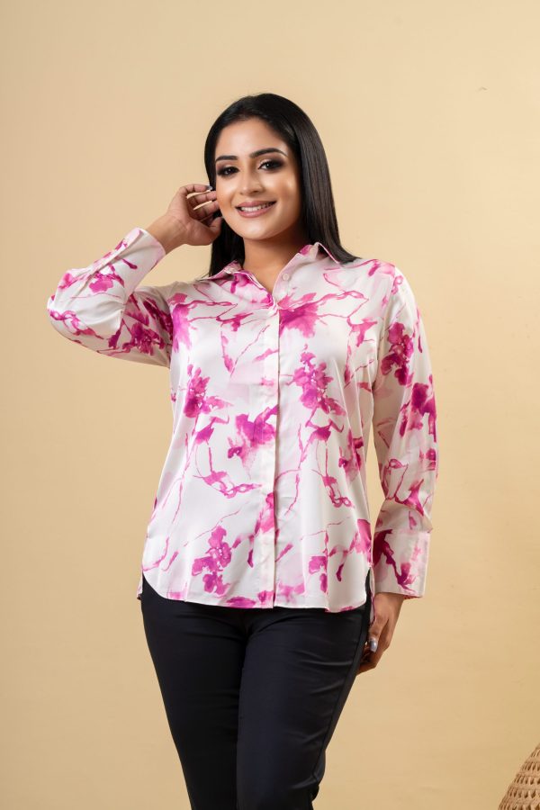 Loose-fit Floral Patterned Shirt Blouse
