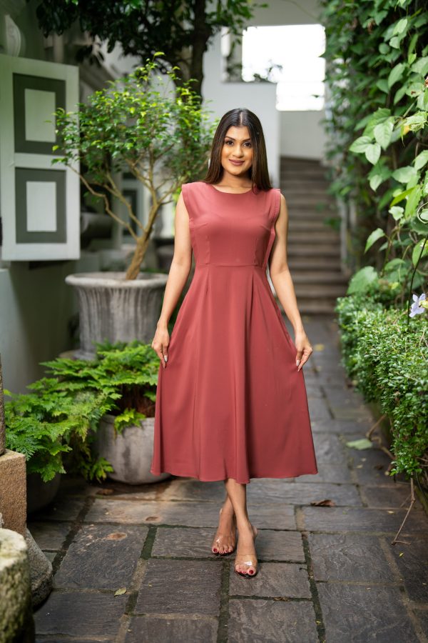 Jewel Necked Midi Dress - Image 4