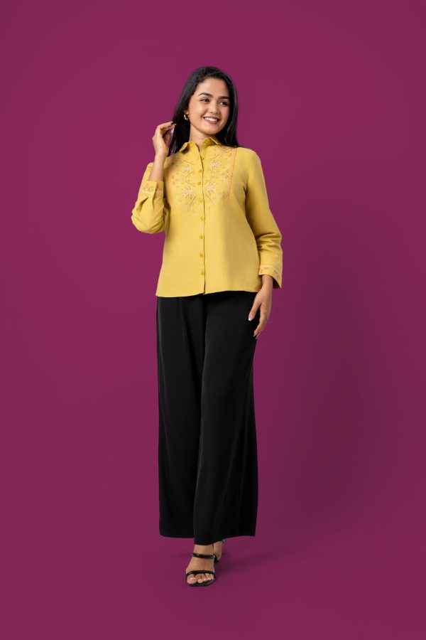 Embroidery Detail Shirt Blouse - Image 5
