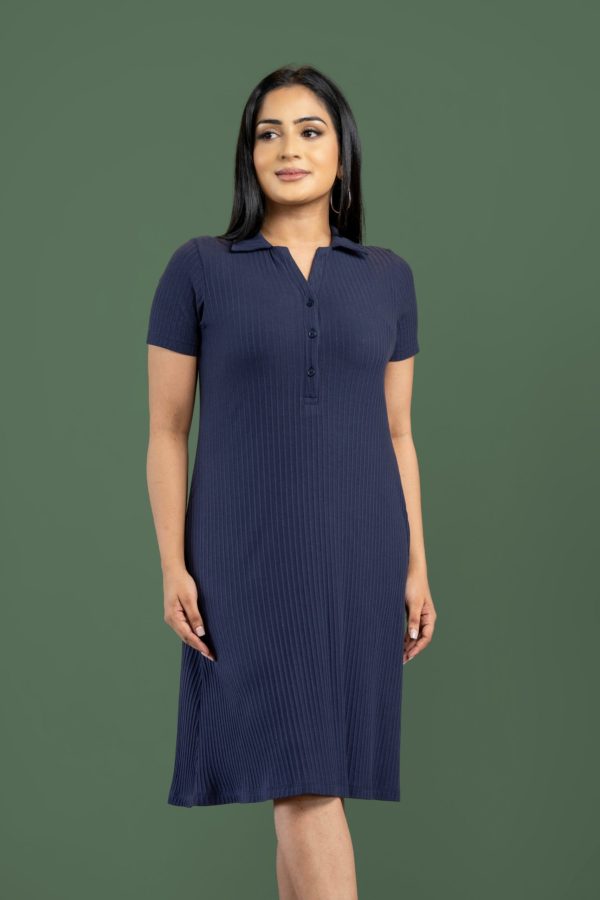 Short Rib Polo Dress - Image 2
