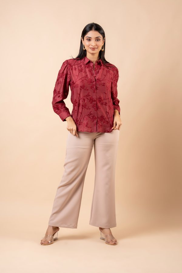 Floral Embroidered Shirt Blouse - Image 5