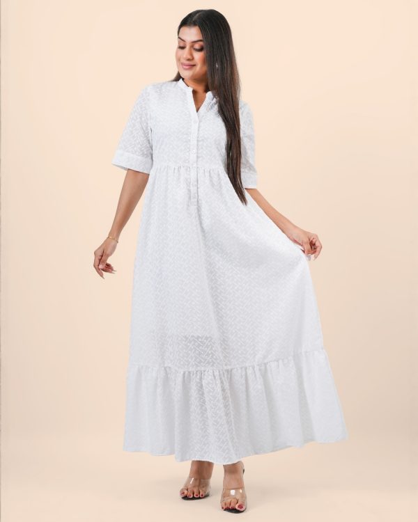 Tier Detail Maxi Shirt Dress - Image 3