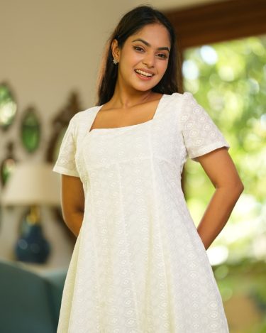 Square Neck Princess Line Maxi Dress