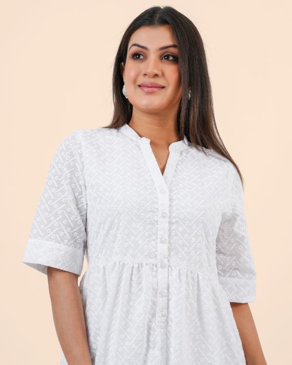 Tier Detail Maxi Shirt Dress