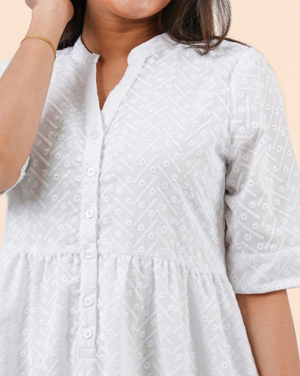 Tier Detail Maxi Shirt Dress - Image 4